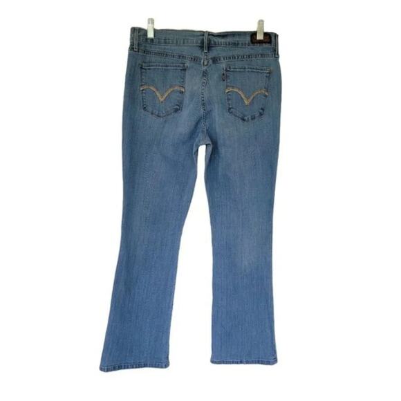 Levis Bootcut Jeans Womens Size 10 Blue Mid Rise Stretch Denim Classic Pockets - Picture 6 of 11